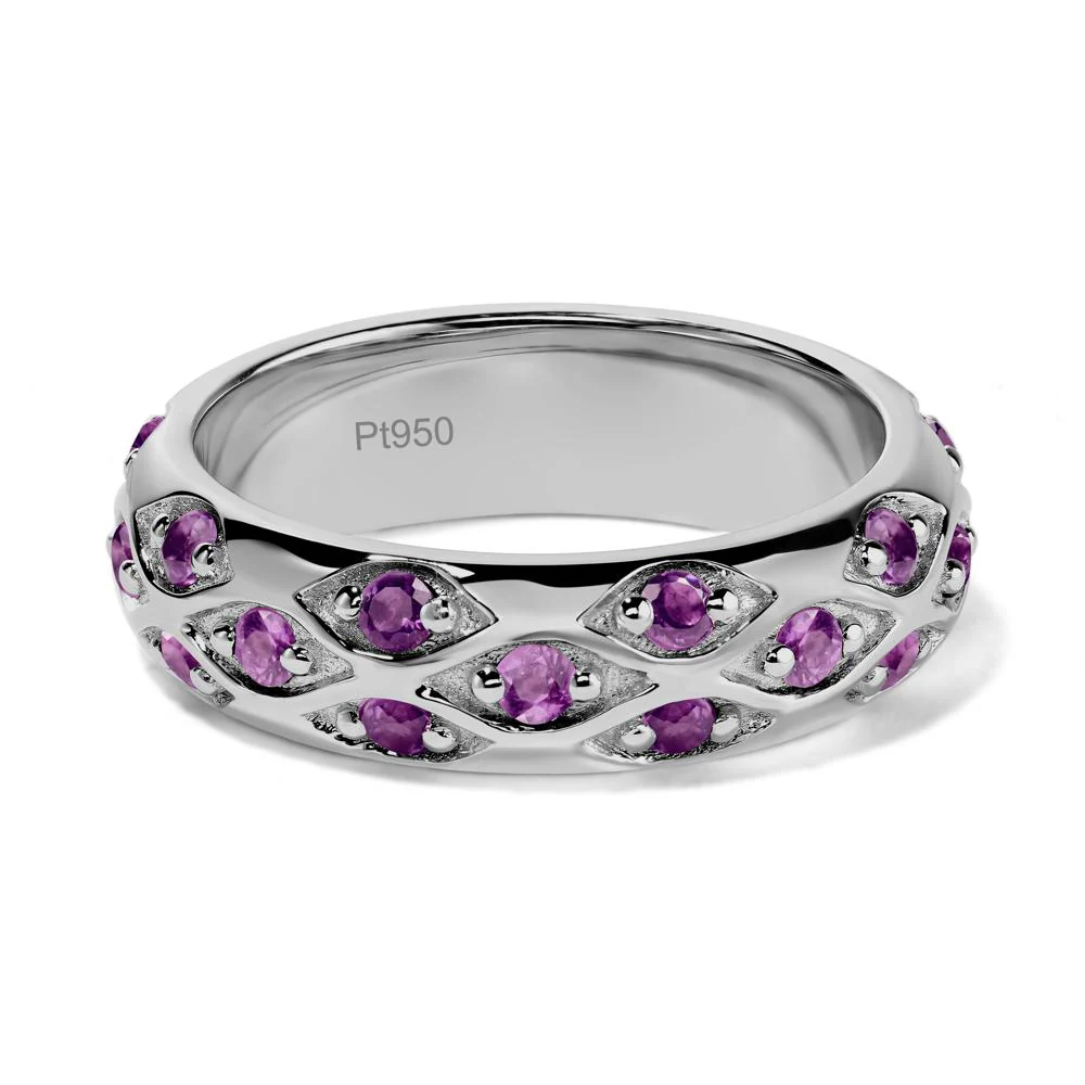 Amethyst Wide Eternity Ring - Image 6