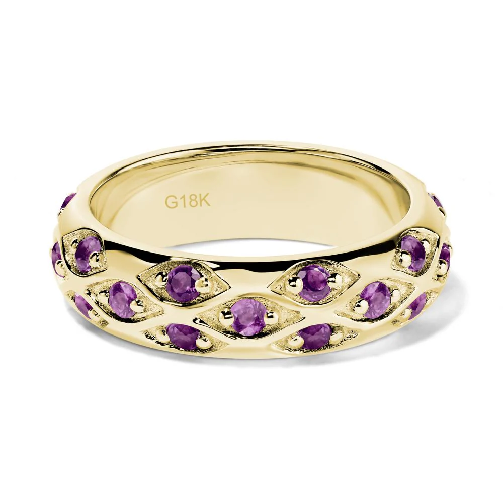 Amethyst Wide Eternity Ring - Image 8