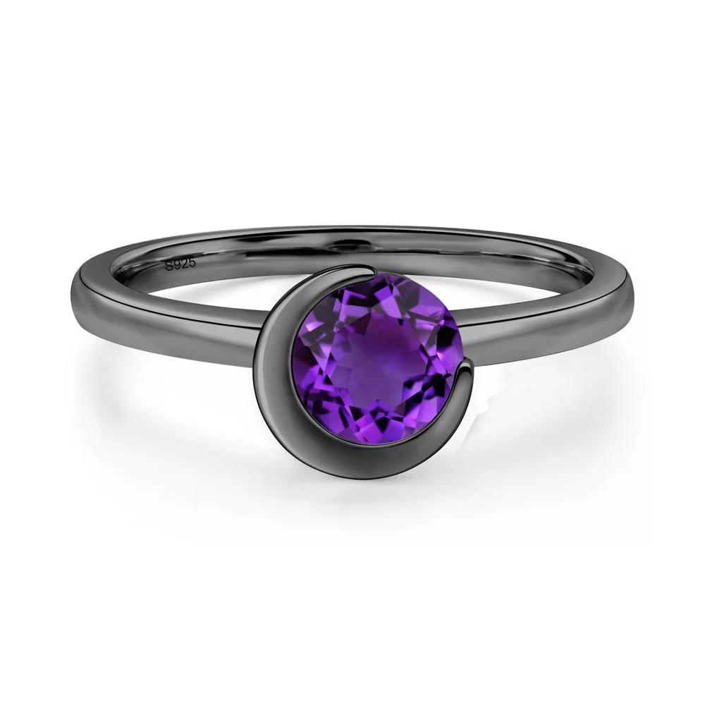 Amethyst Moon Engagement Ring - Image 4