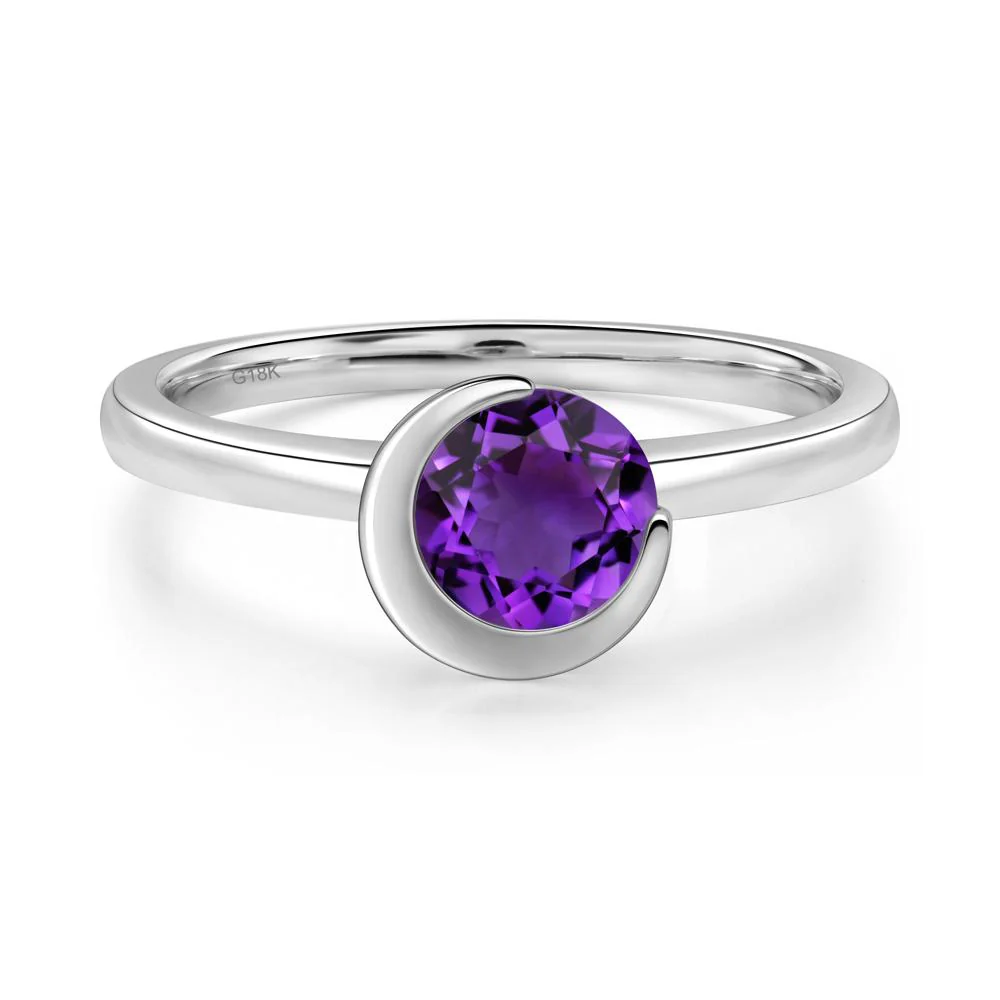 Amethyst Moon Engagement Ring - Image 5