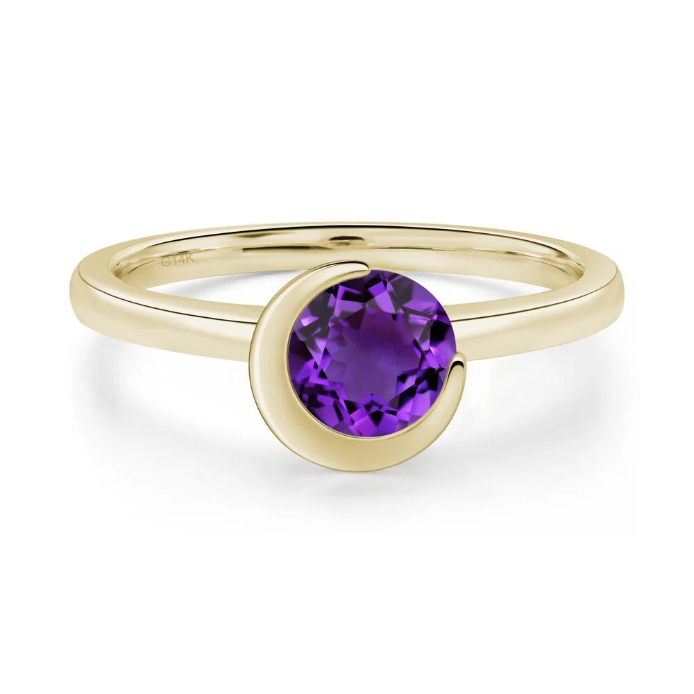 Amethyst Moon Engagement Ring - Image 7