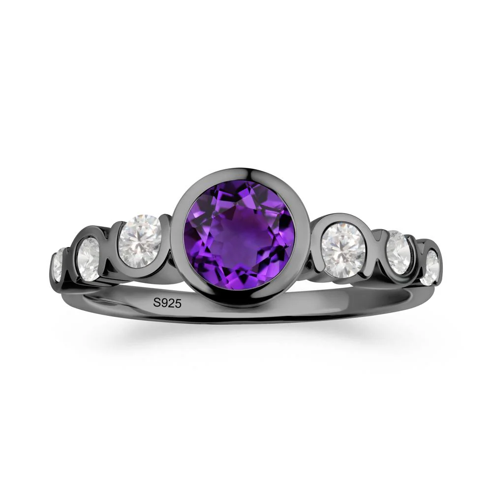 Amethyst Multi Stone Engagement Ring - Image 8