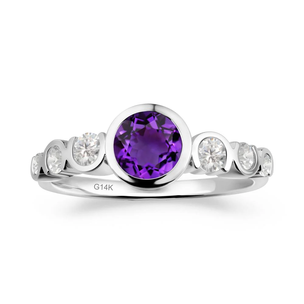 Amethyst Multi Stone Engagement Ring - Image 9