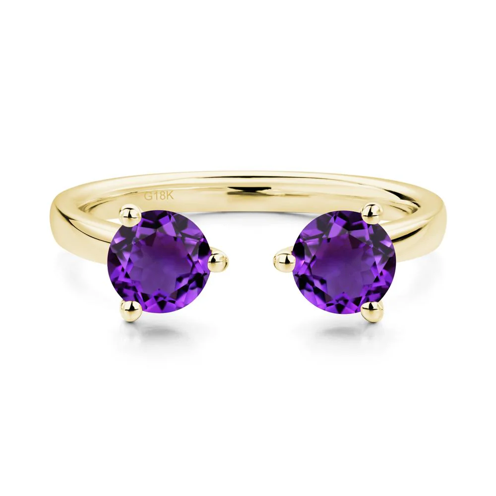 Amethyst Open Toi Et Moi Ring - Image 8