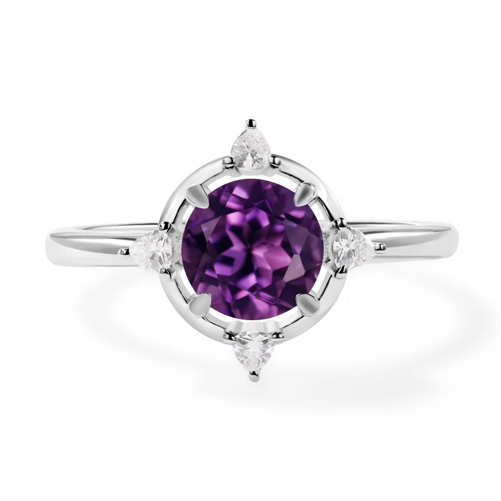Amethyst Compass Engagement Ring - Image 2