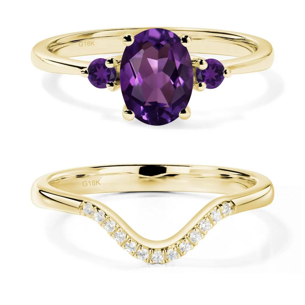 Trilogy Oval Amethyst Ring - Image 21