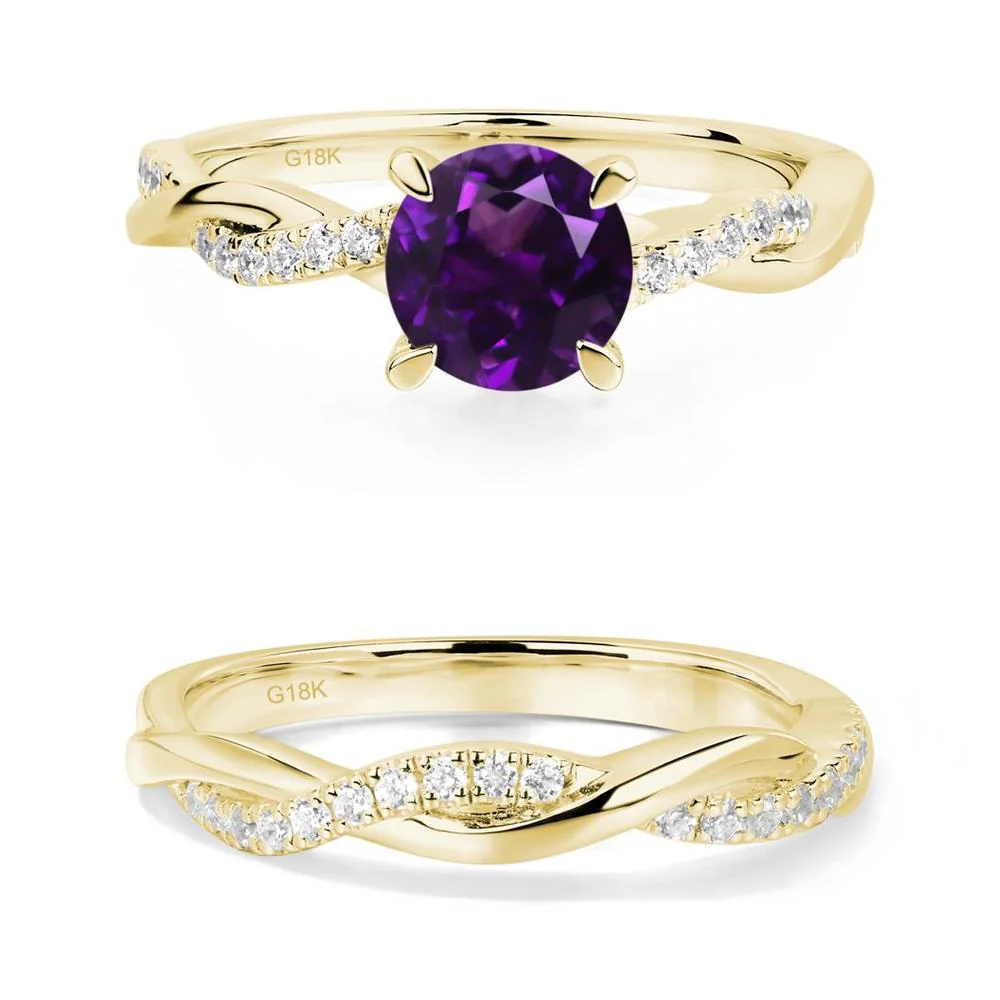 Amethyst Twist Engagement Ring - Image 21