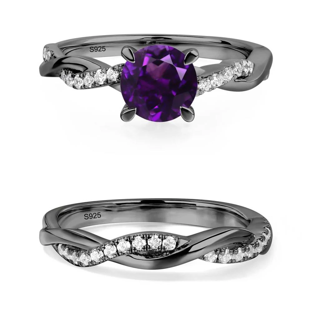 Amethyst Twist Engagement Ring - Image 23