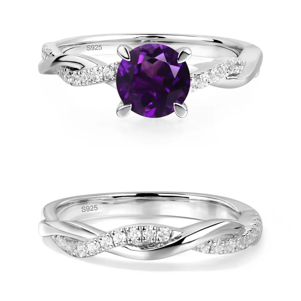 Amethyst Twist Engagement Ring - Image 27