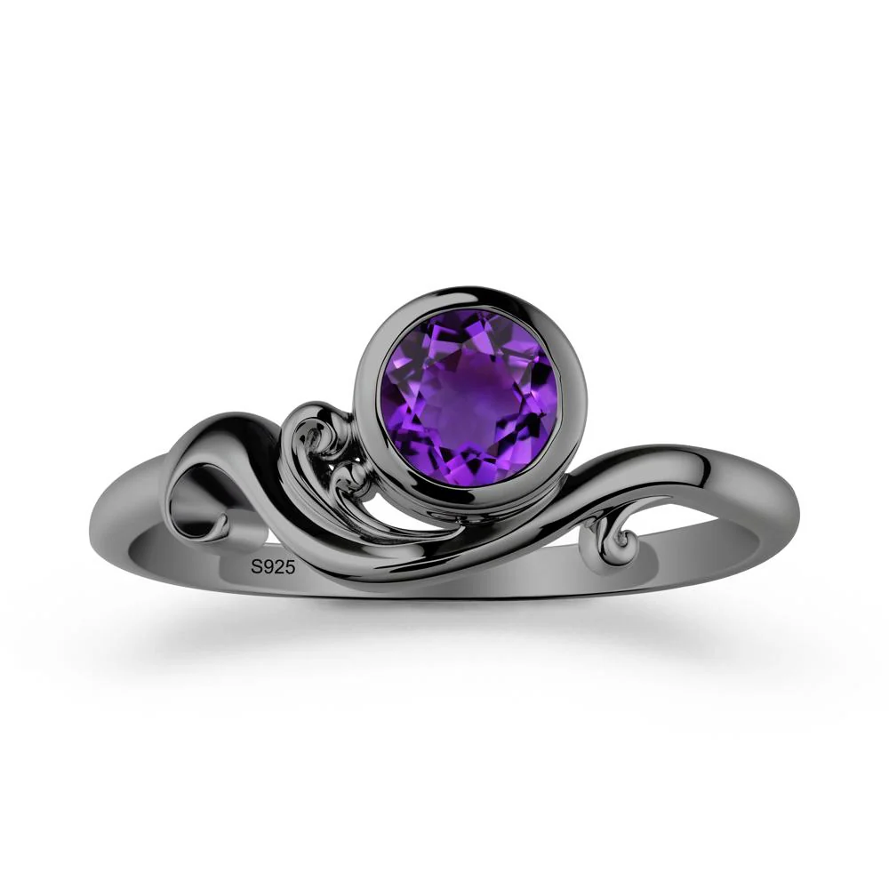 Amethyst Ring with Bezel Setting - Image 7