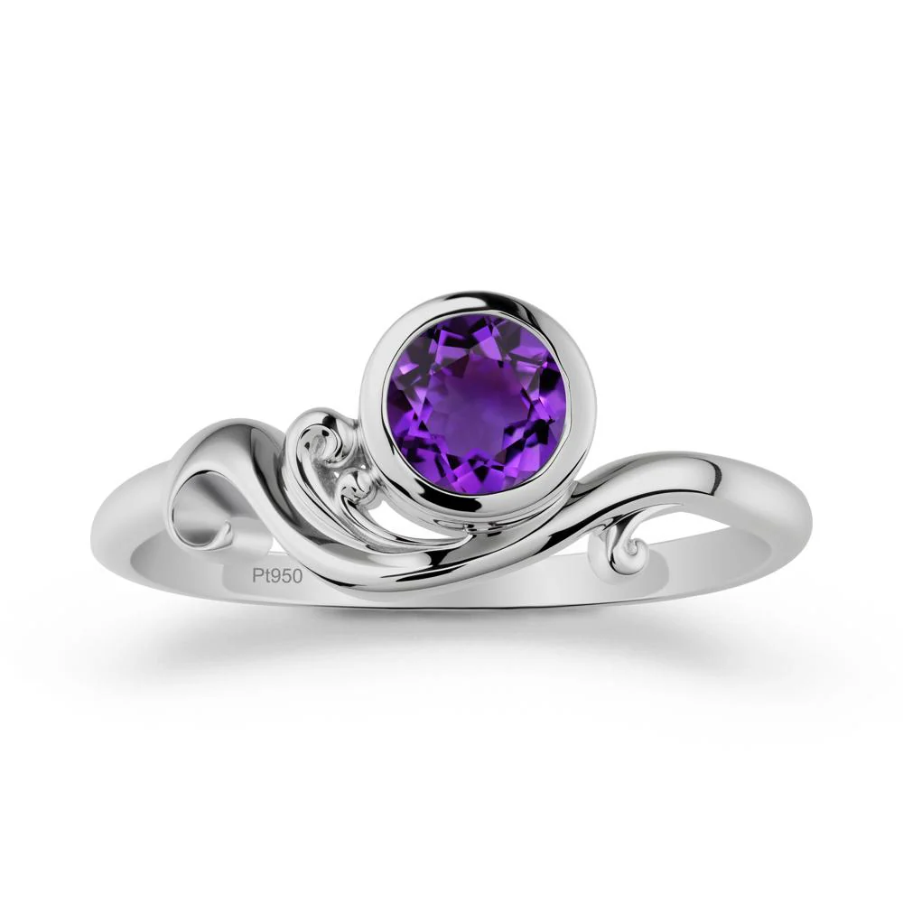 Amethyst Ring with Bezel Setting - Image 8