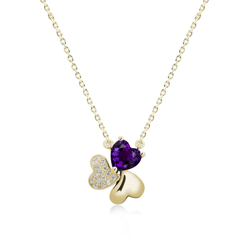 Amethyst Shamrock Necklace - Image 3