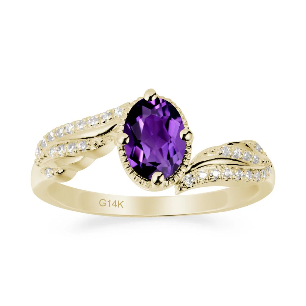 Angel Wings Inspired Amethyst Ring - Image 3