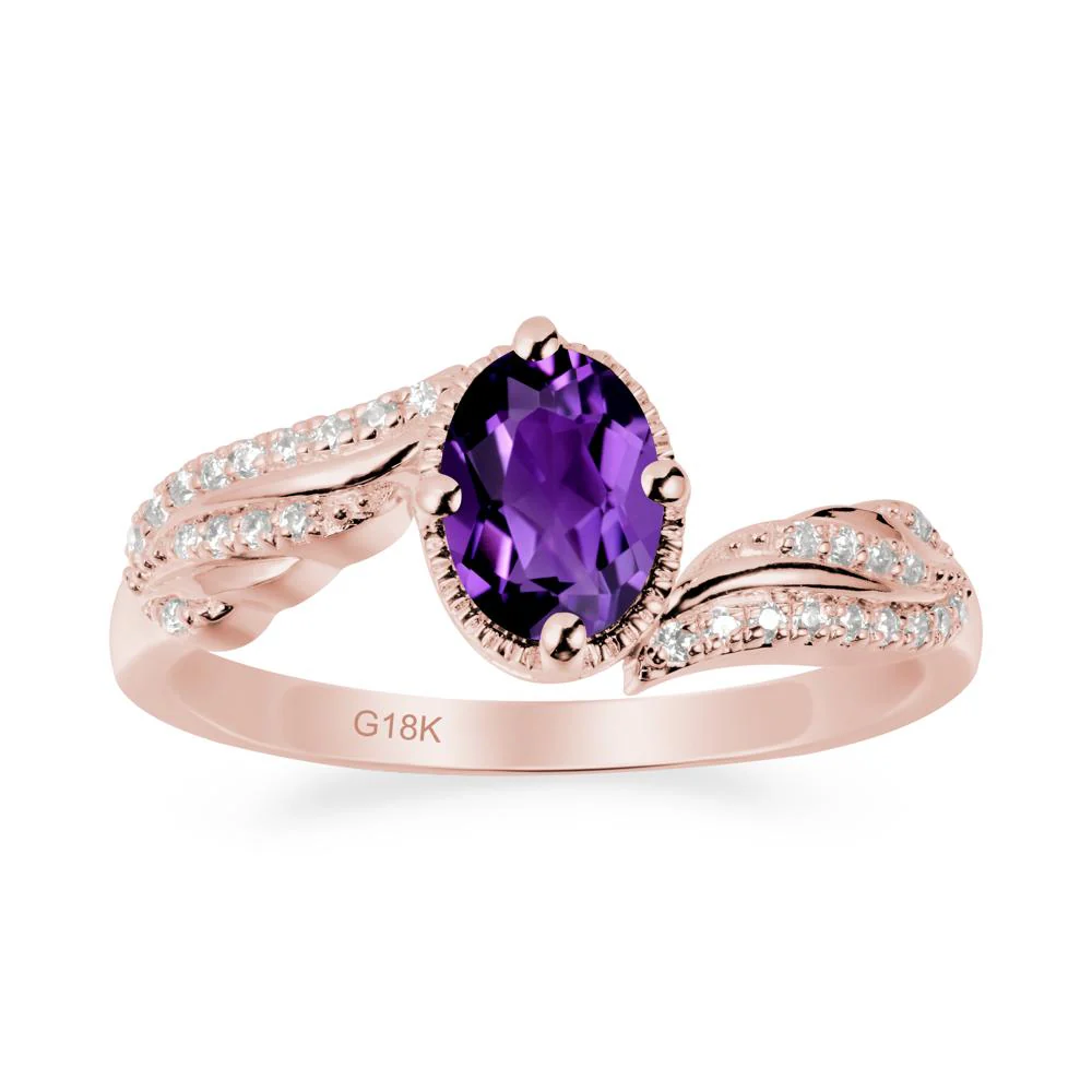 Angel Wings Inspired Amethyst Ring - Image 4