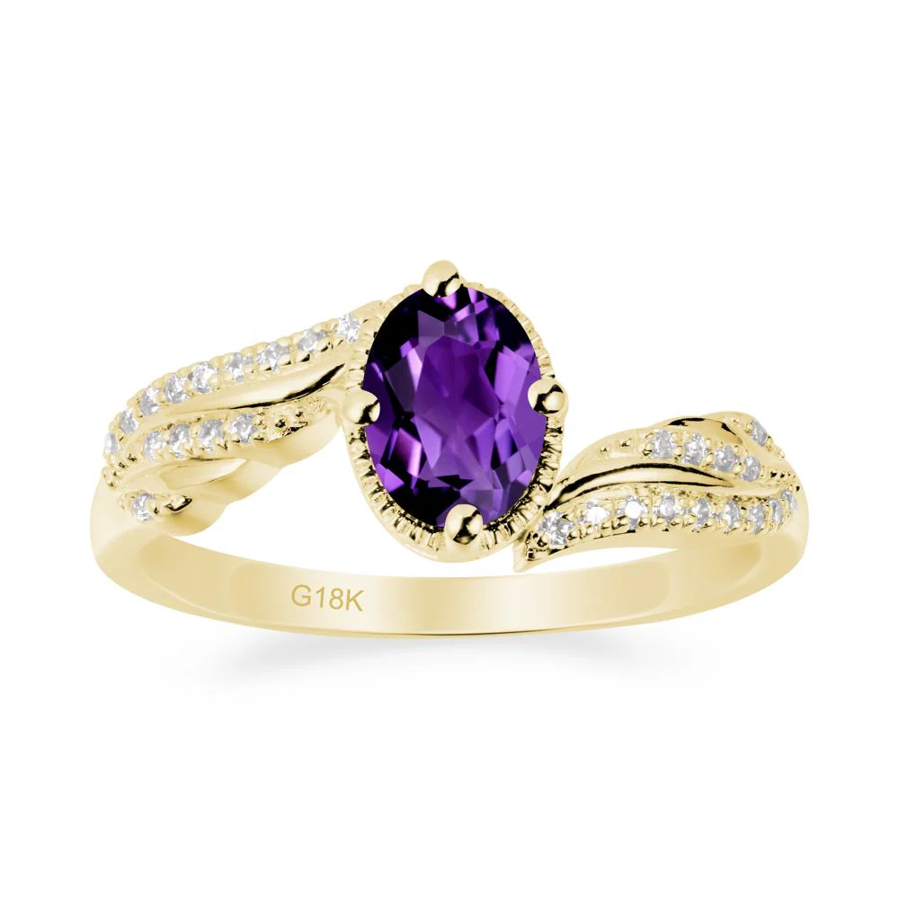 Angel Wings Inspired Amethyst Ring - Image 6