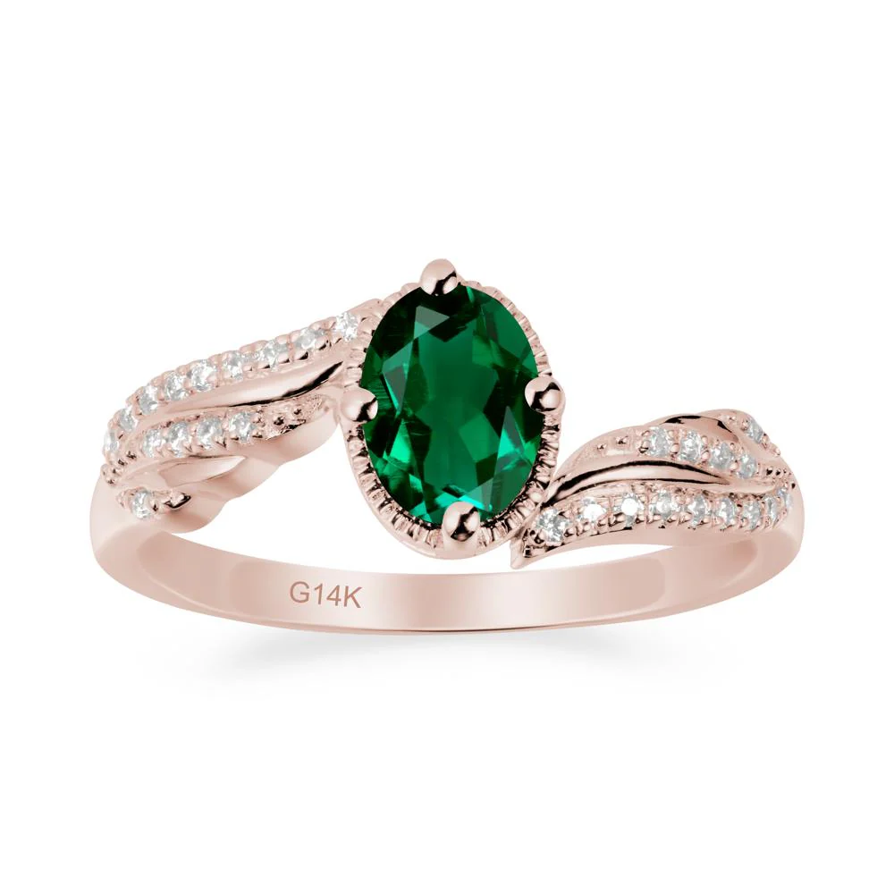 Angel Wings Inspired Emerald Ring - Image 2