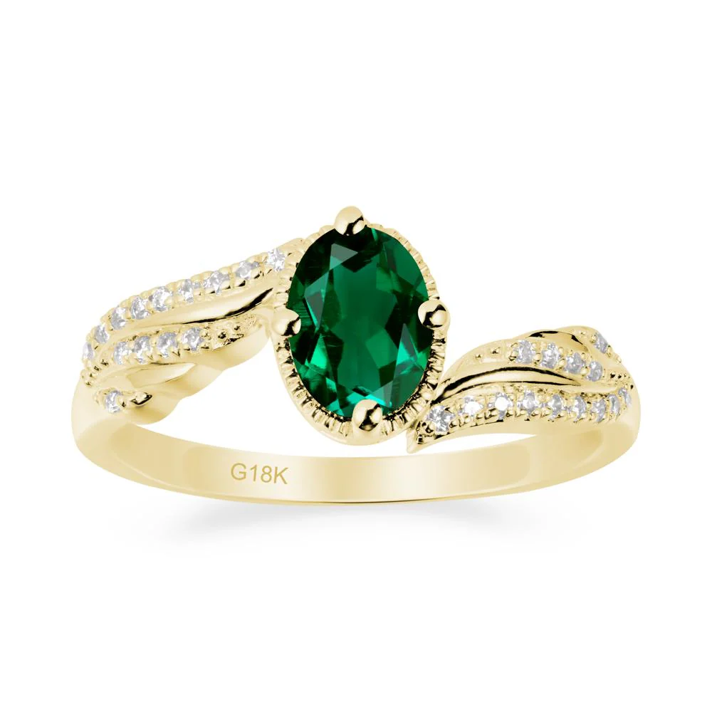 Angel Wings Inspired Emerald Ring - Image 6