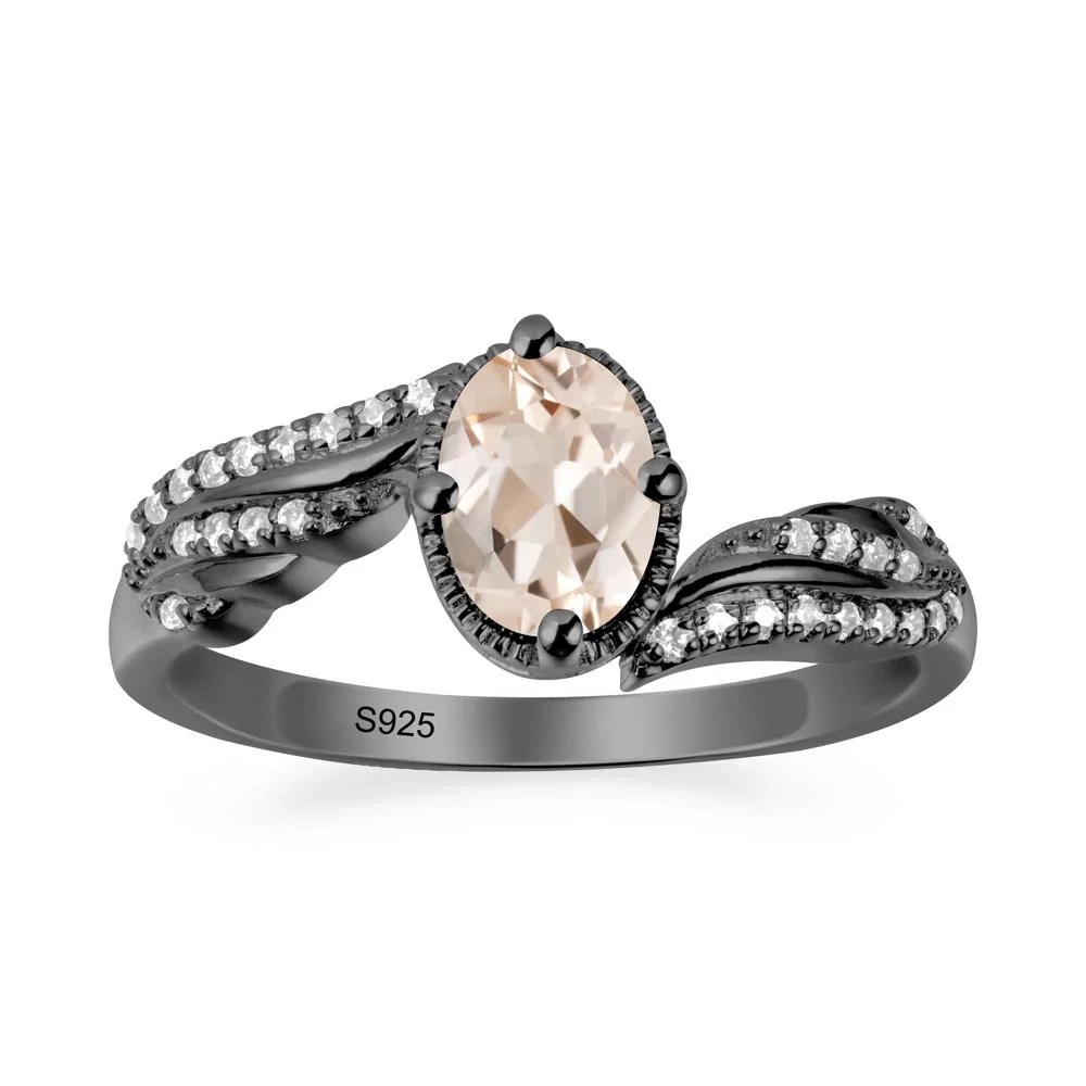 Angel Wings Inspired Morganite Ring - Image 8