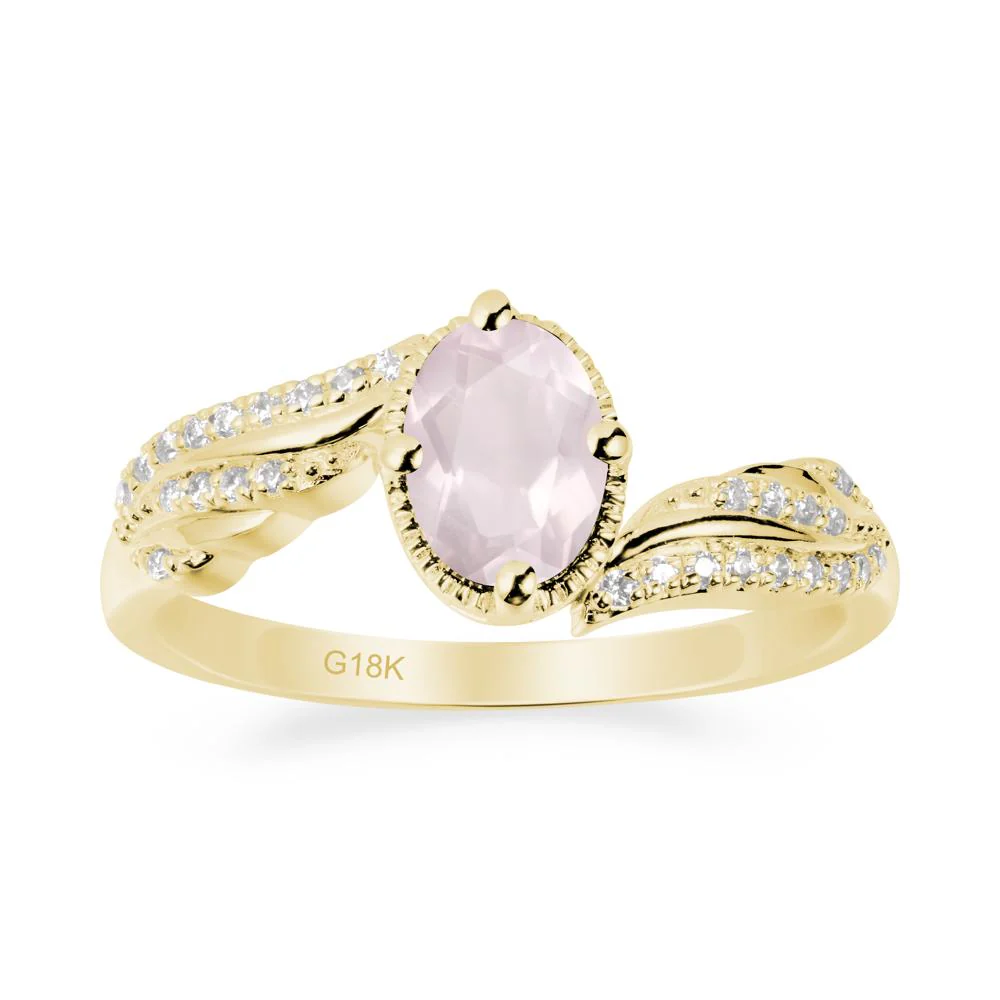 Angel Wings Inspired Rose Quartz Ring - Image 7