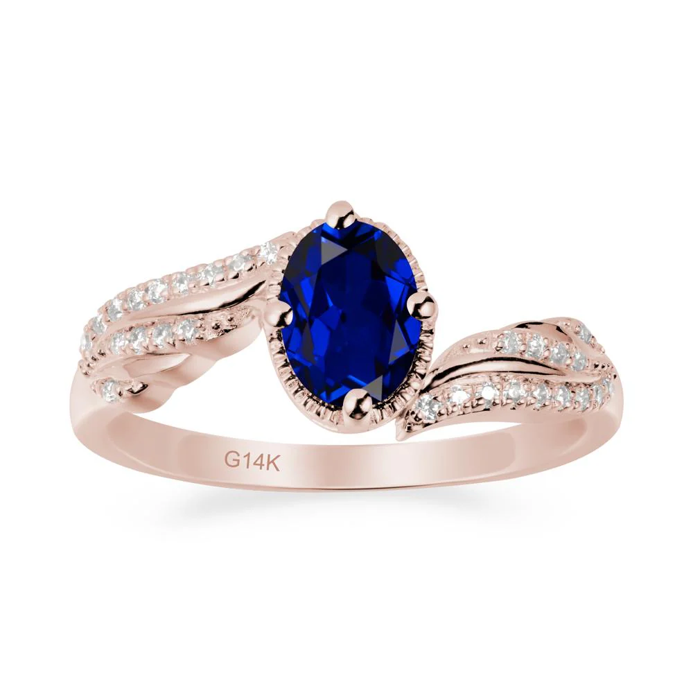 Angel Wings Inspired Sapphire Ring - Image 2