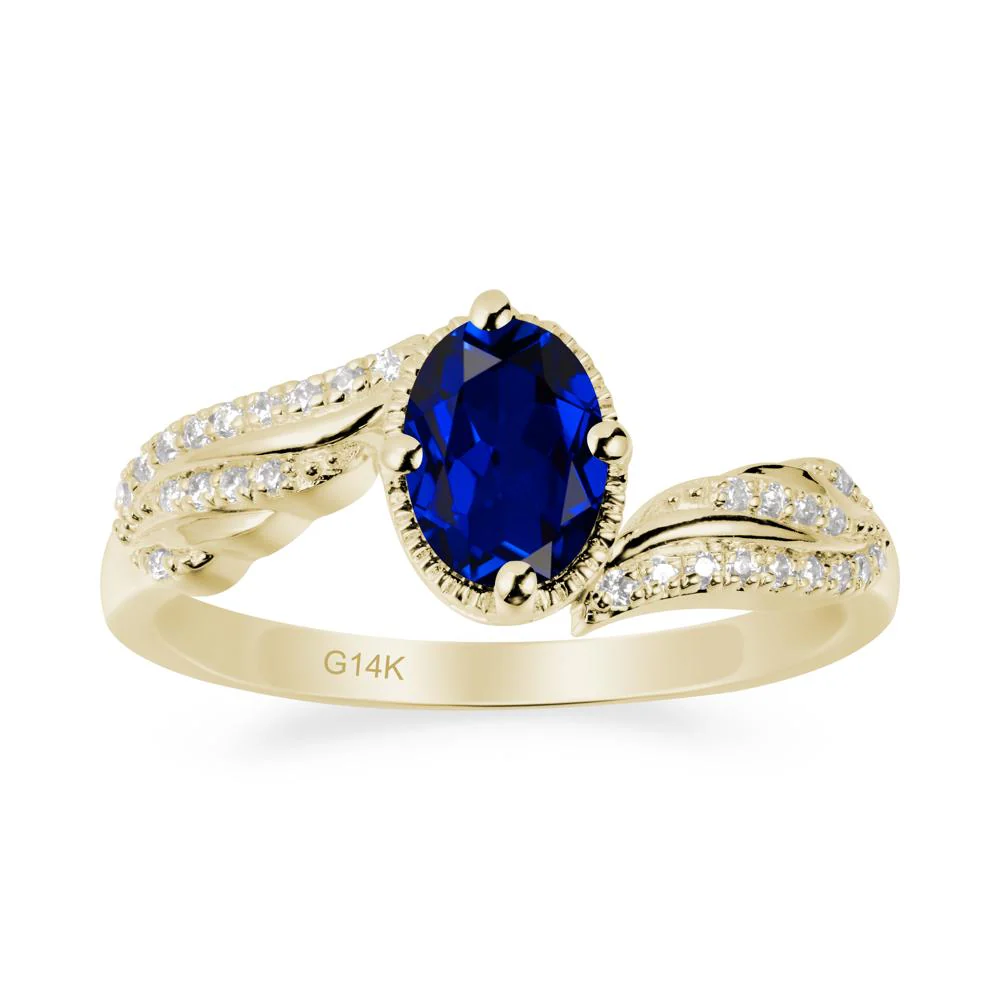 Angel Wings Inspired Sapphire Ring - Image 4