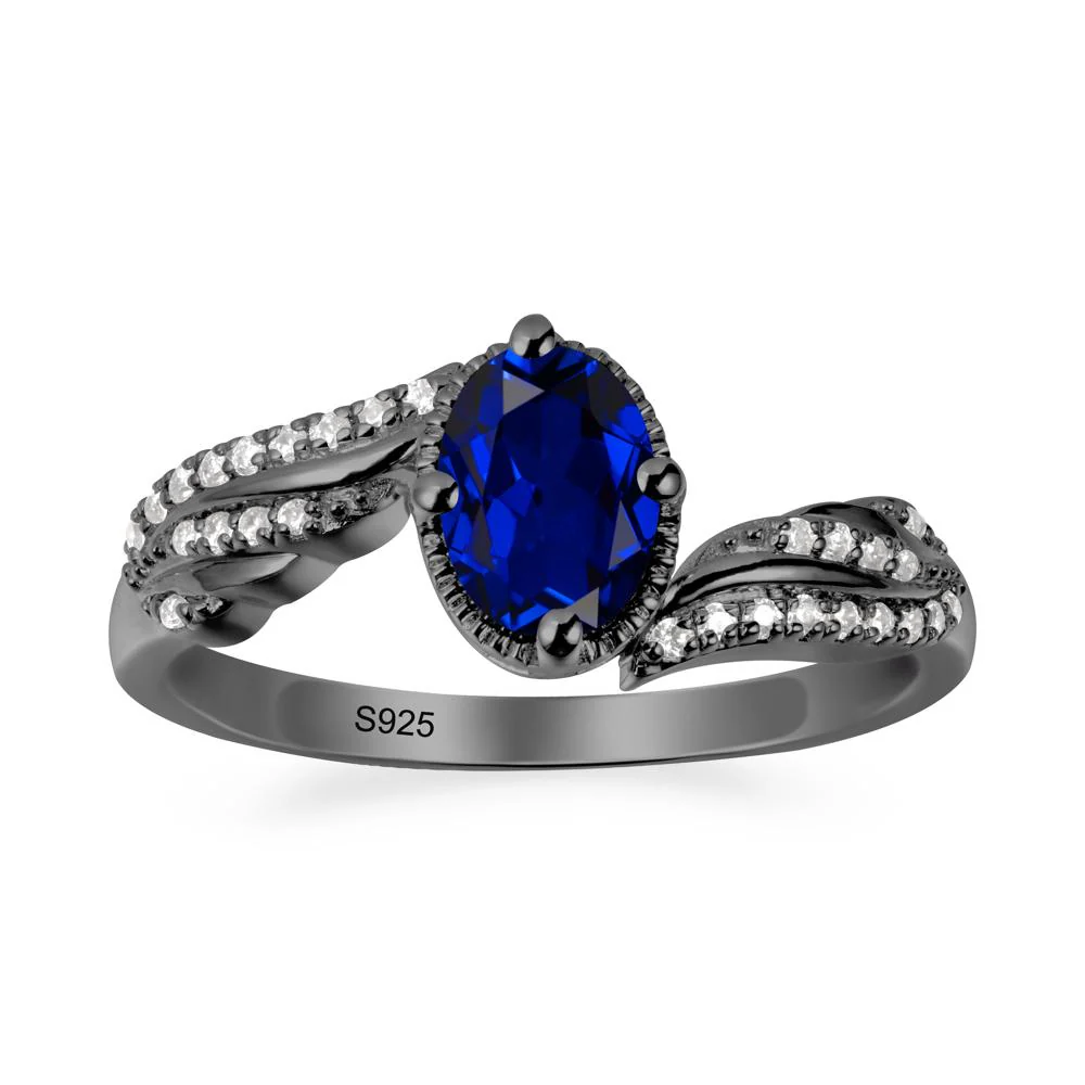 Angel Wings Inspired Sapphire Ring - Image 8