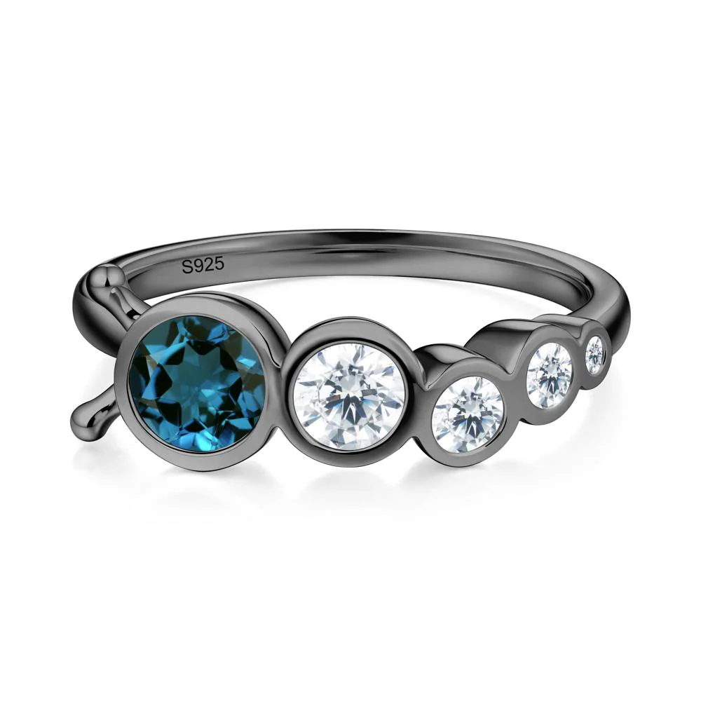 Animal Inspired London Blue Topaz Ring - Image 2