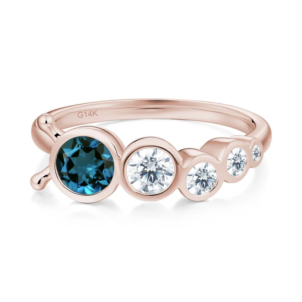 Animal Inspired London Blue Topaz Ring - Image 6