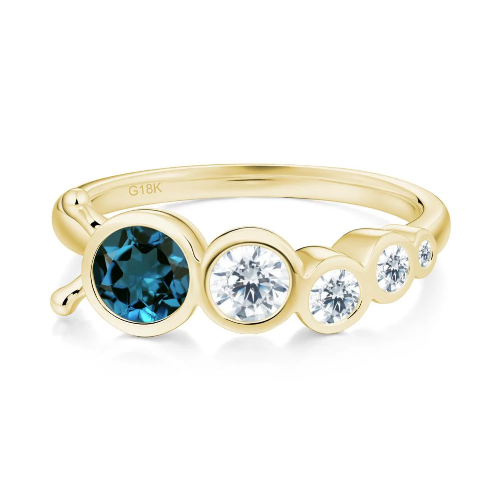 Animal Inspired London Blue Topaz Ring - Image 8