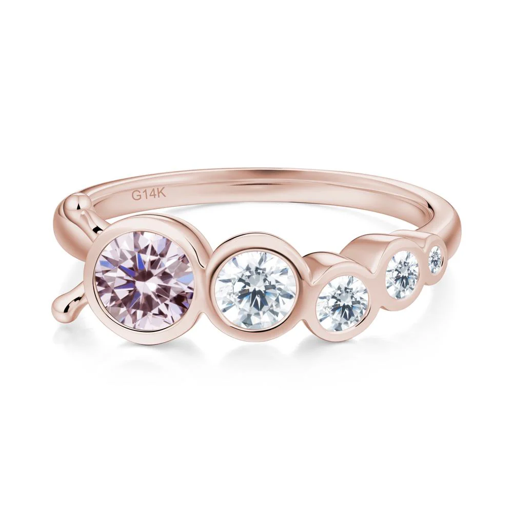 Animal Inspired Pink Cubic Zirconia Ring - Image 3