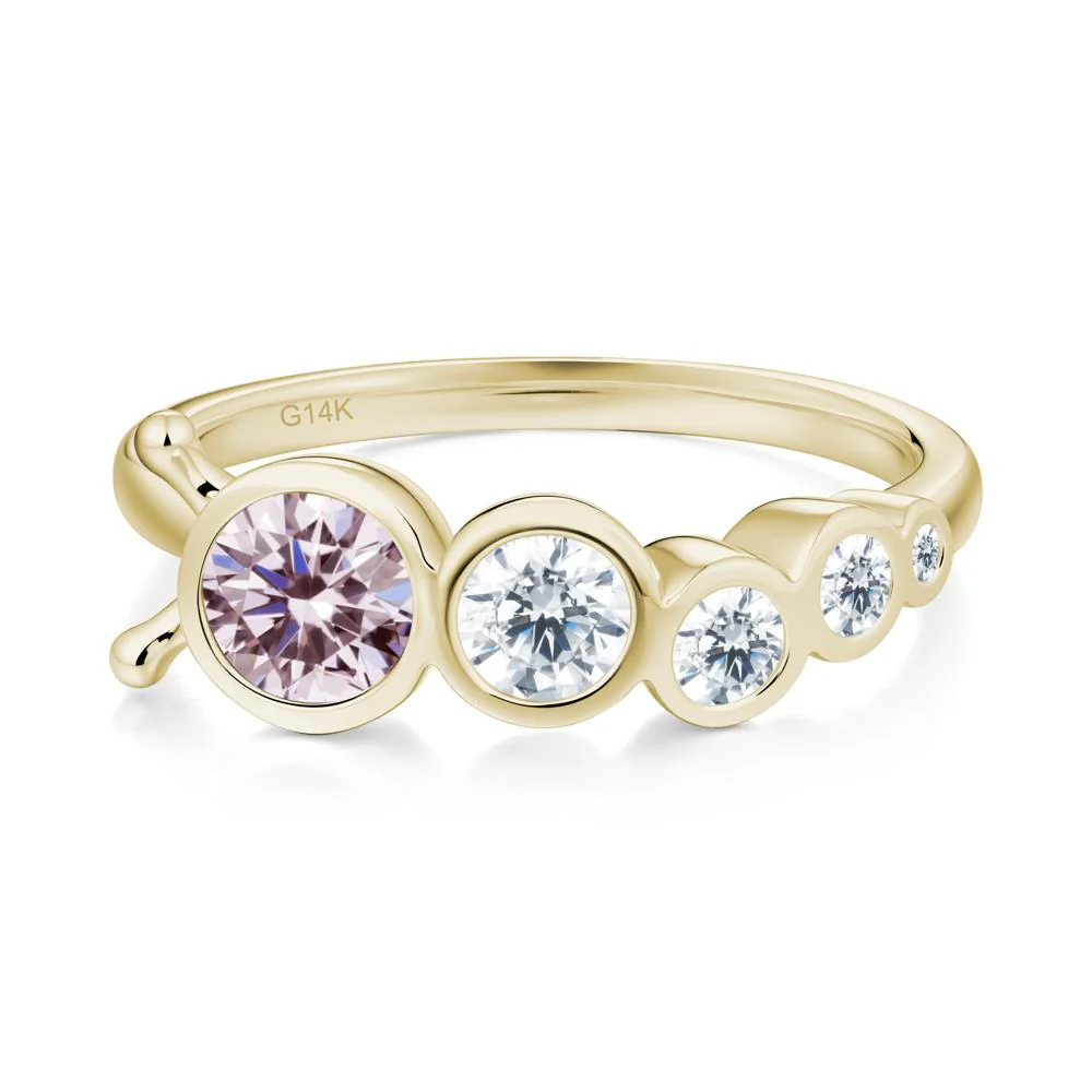 Animal Inspired Pink Cubic Zirconia Ring - Image 4