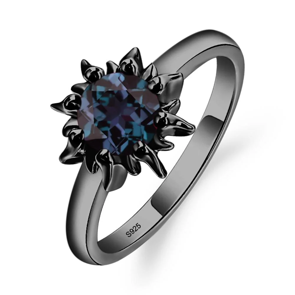 Alexandrite Sunburst Ring