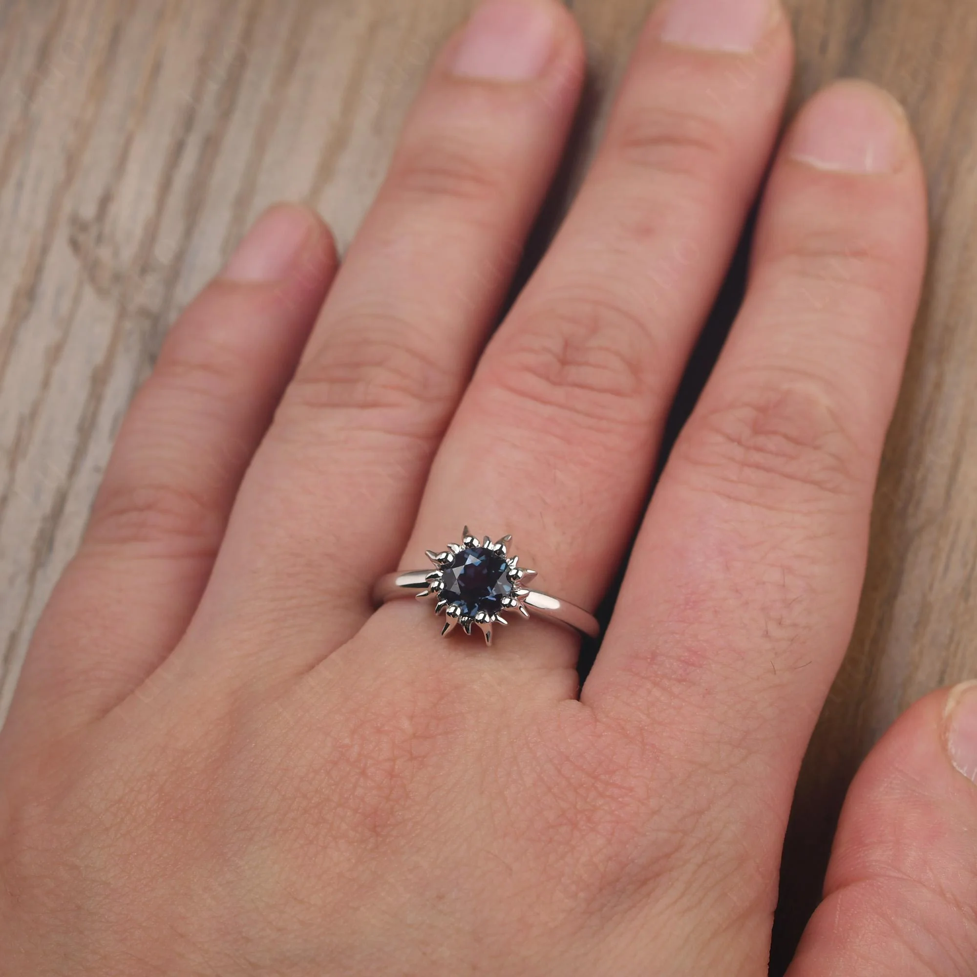 Alexandrite Sunburst Ring - Image 14