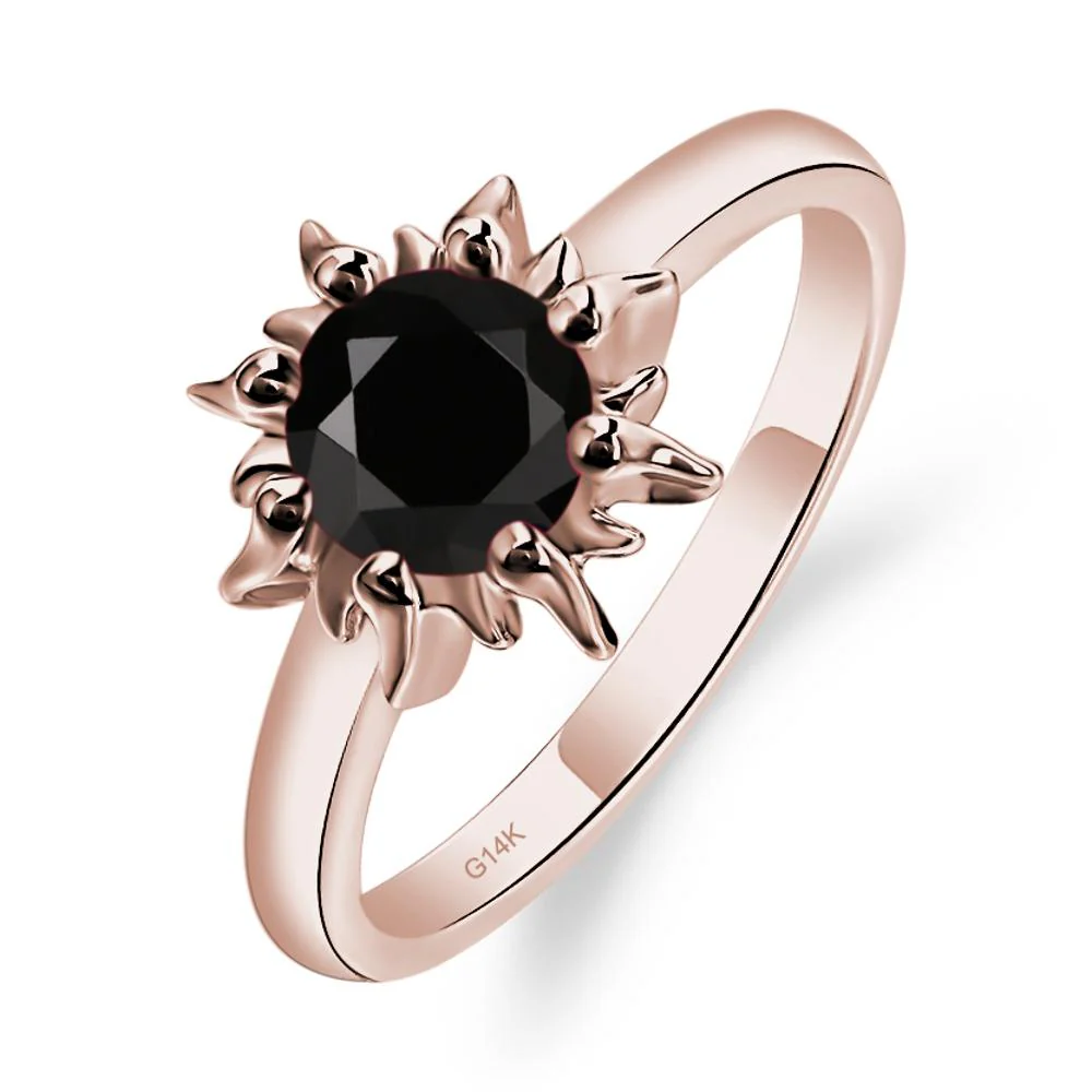 Black Spinel Flame Ring