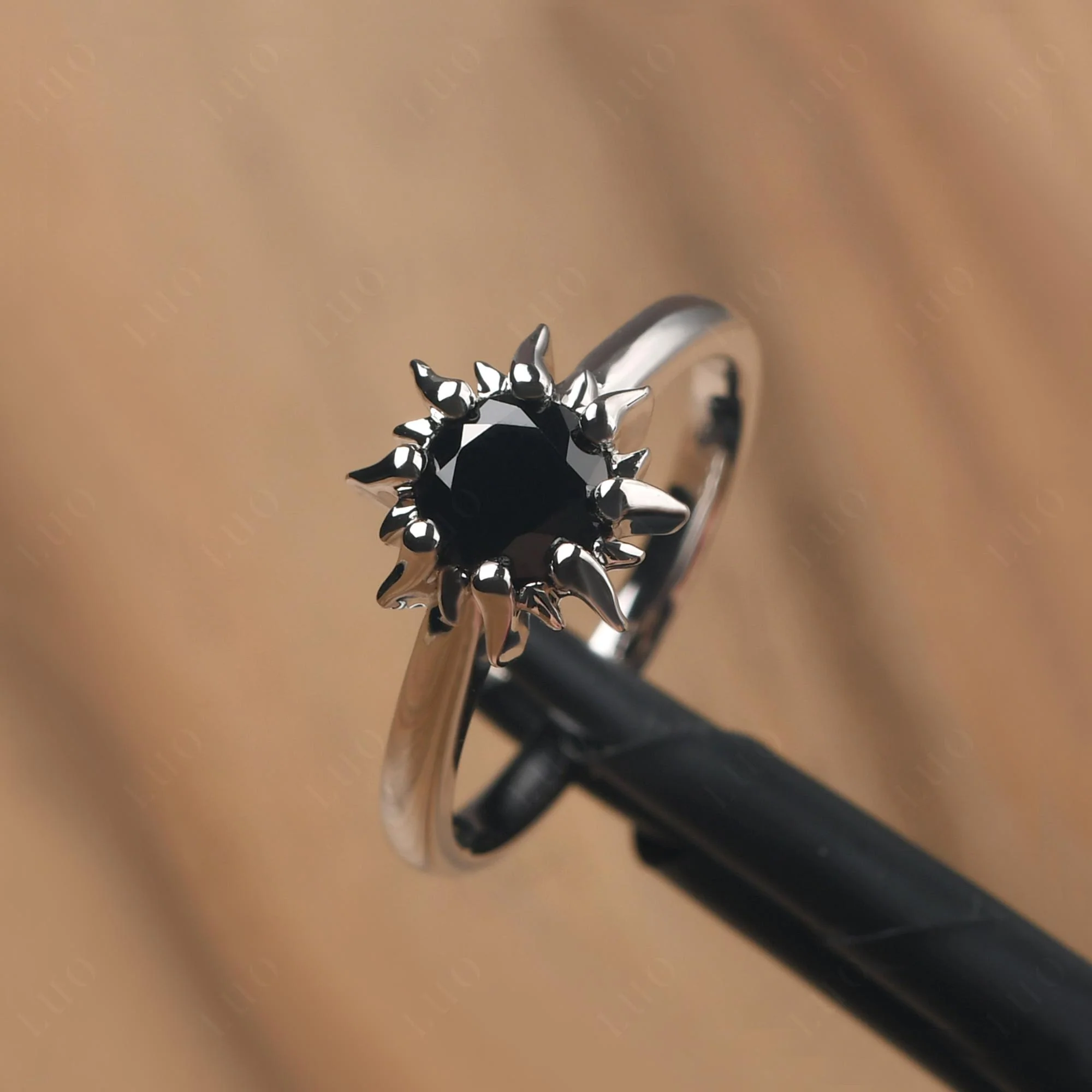 Black Spinel Flame Ring - Image 10