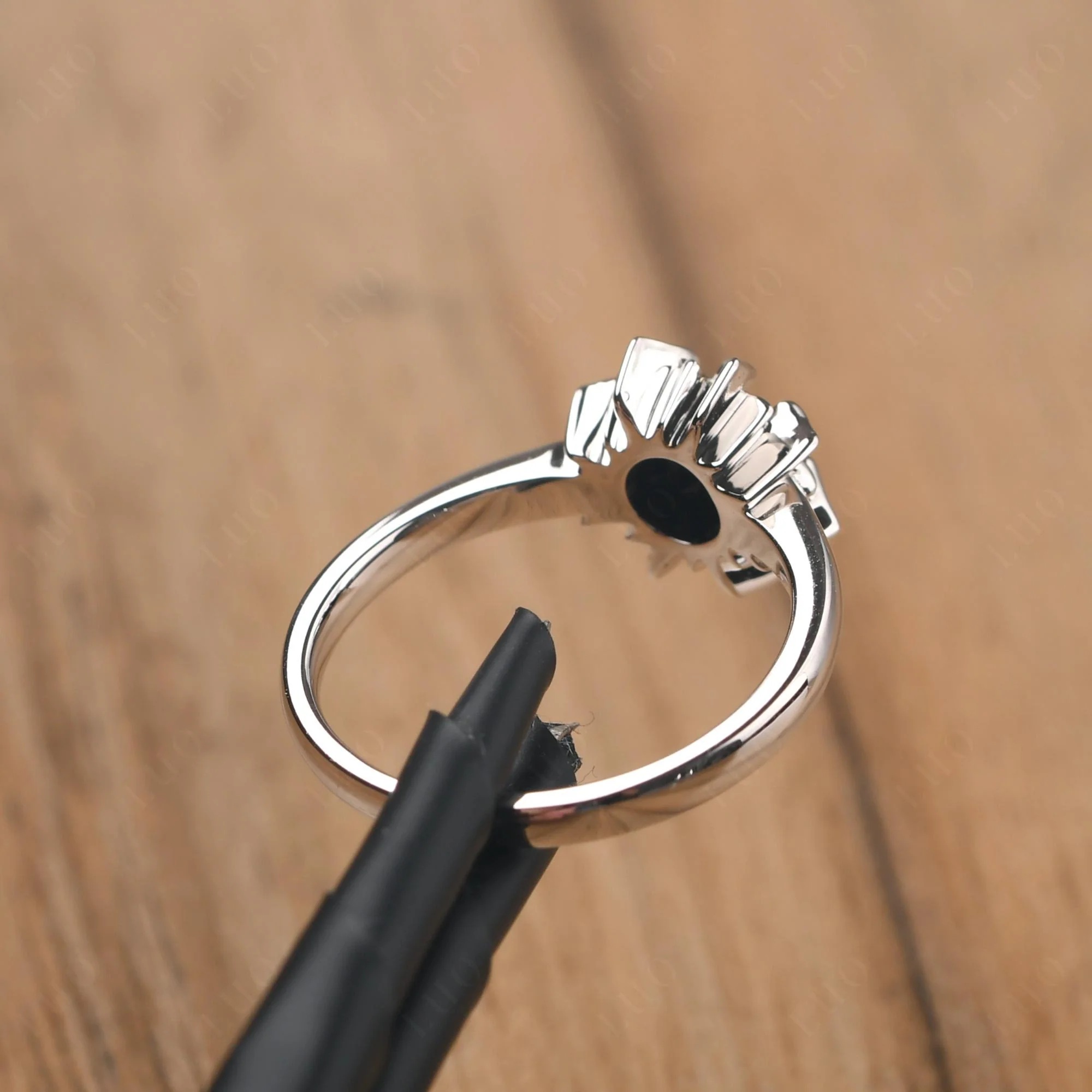 Black Spinel Flame Ring - Image 12