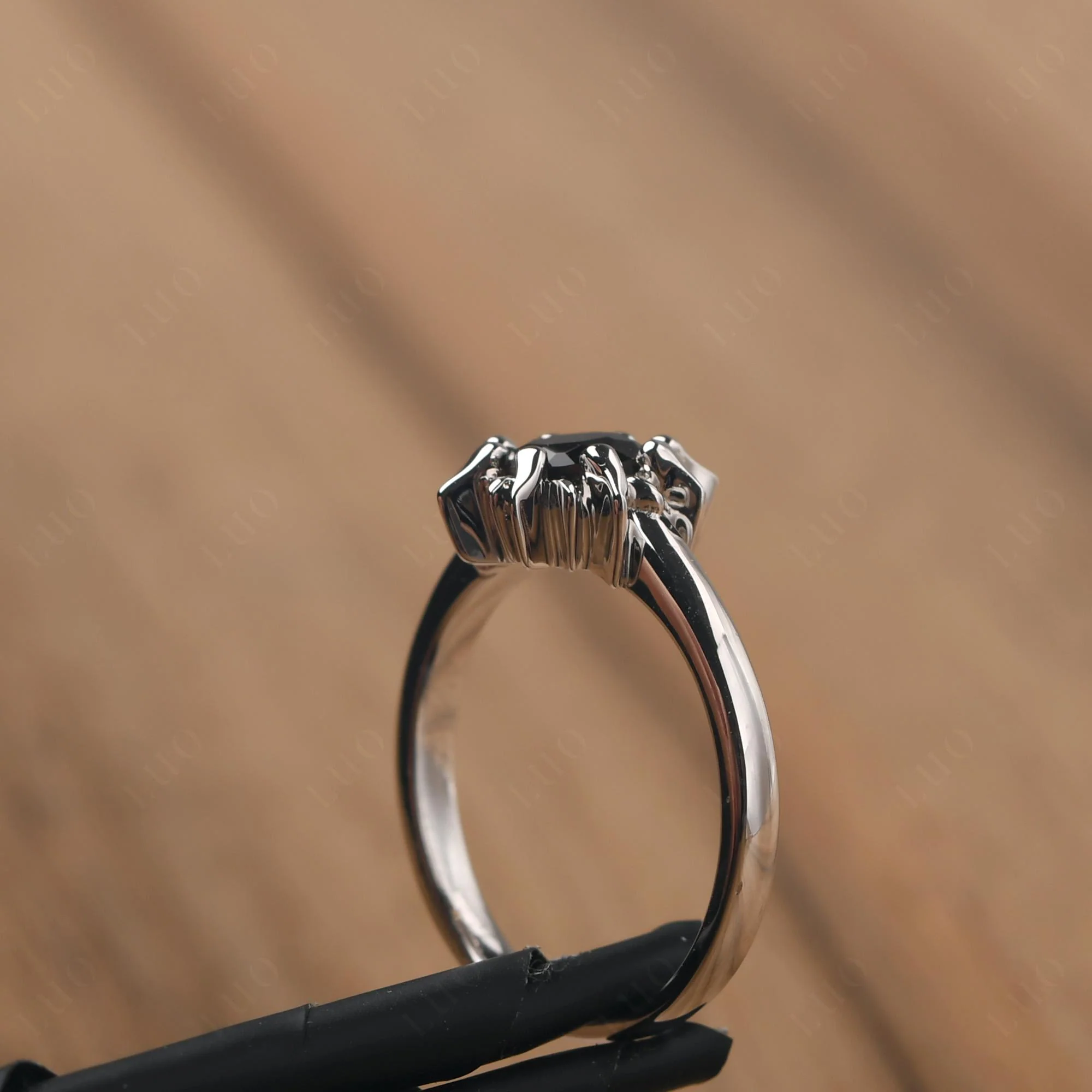Black Spinel Flame Ring - Image 13