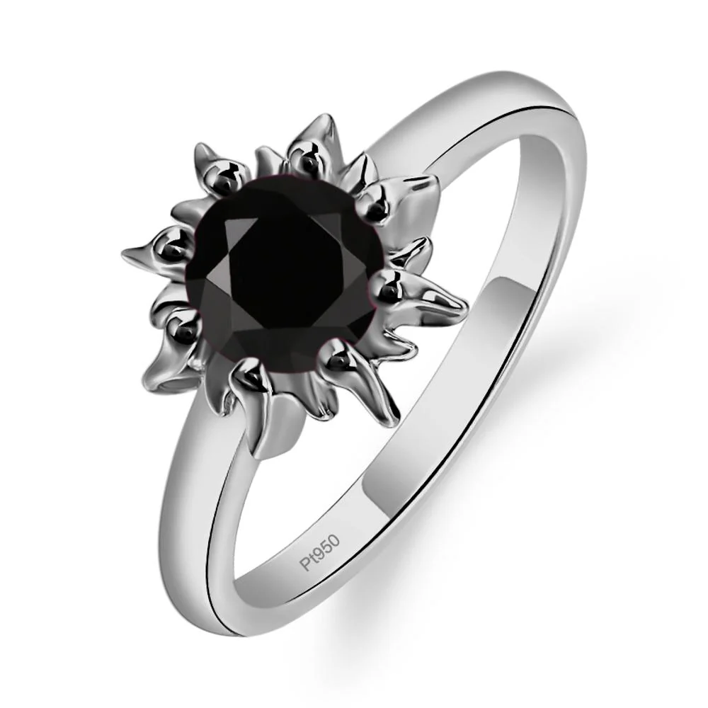 Black Spinel Flame Ring - Image 6