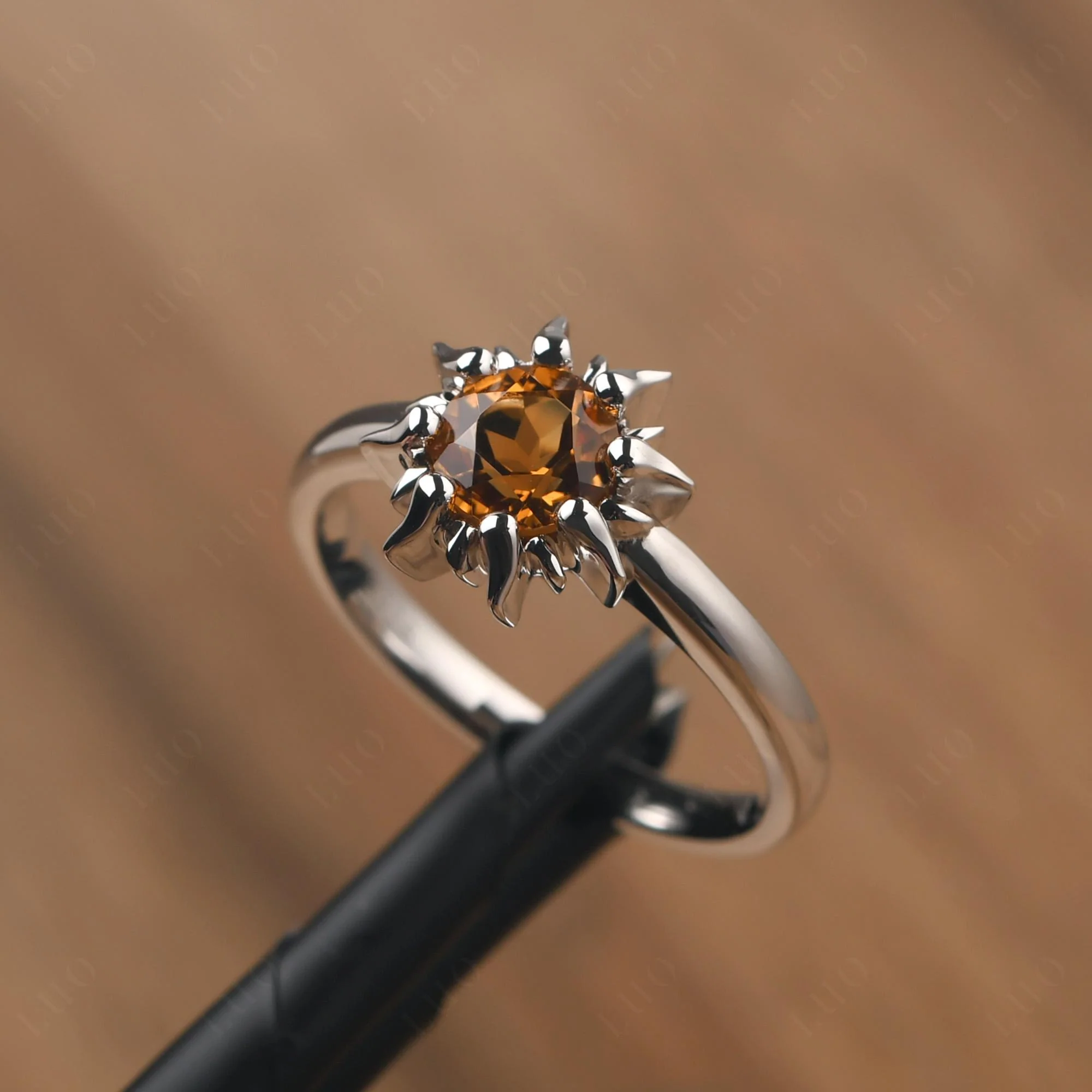 Citrine Sunburst Ring - Image 11