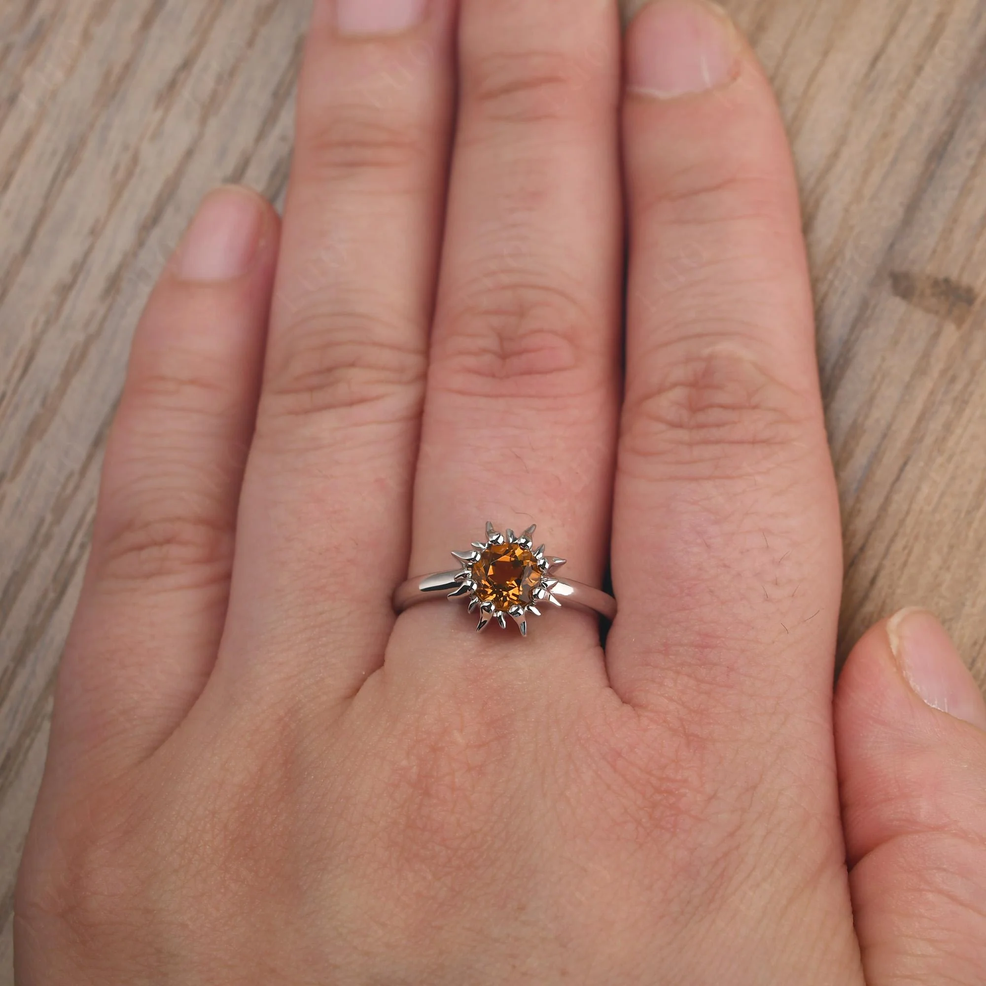 Citrine Sunburst Ring - Image 14