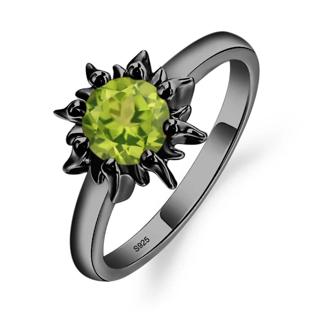 Peridot Flame Ring