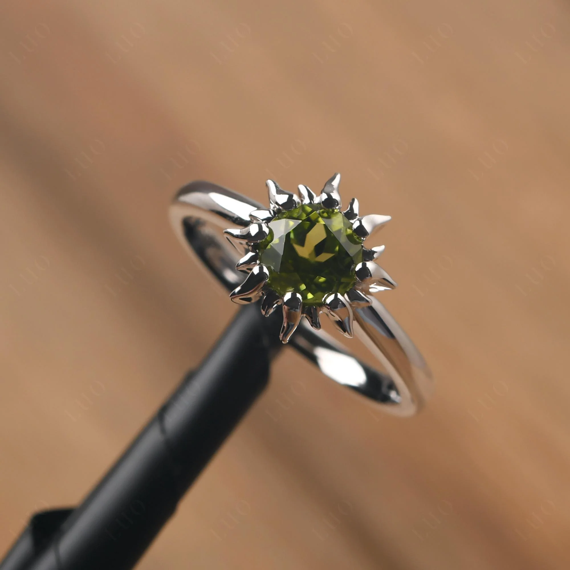 Peridot Flame Ring - Image 10