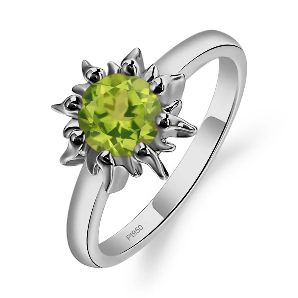 Peridot Flame Ring - Image 6