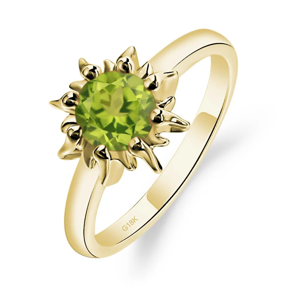 Peridot Flame Ring - Image 8