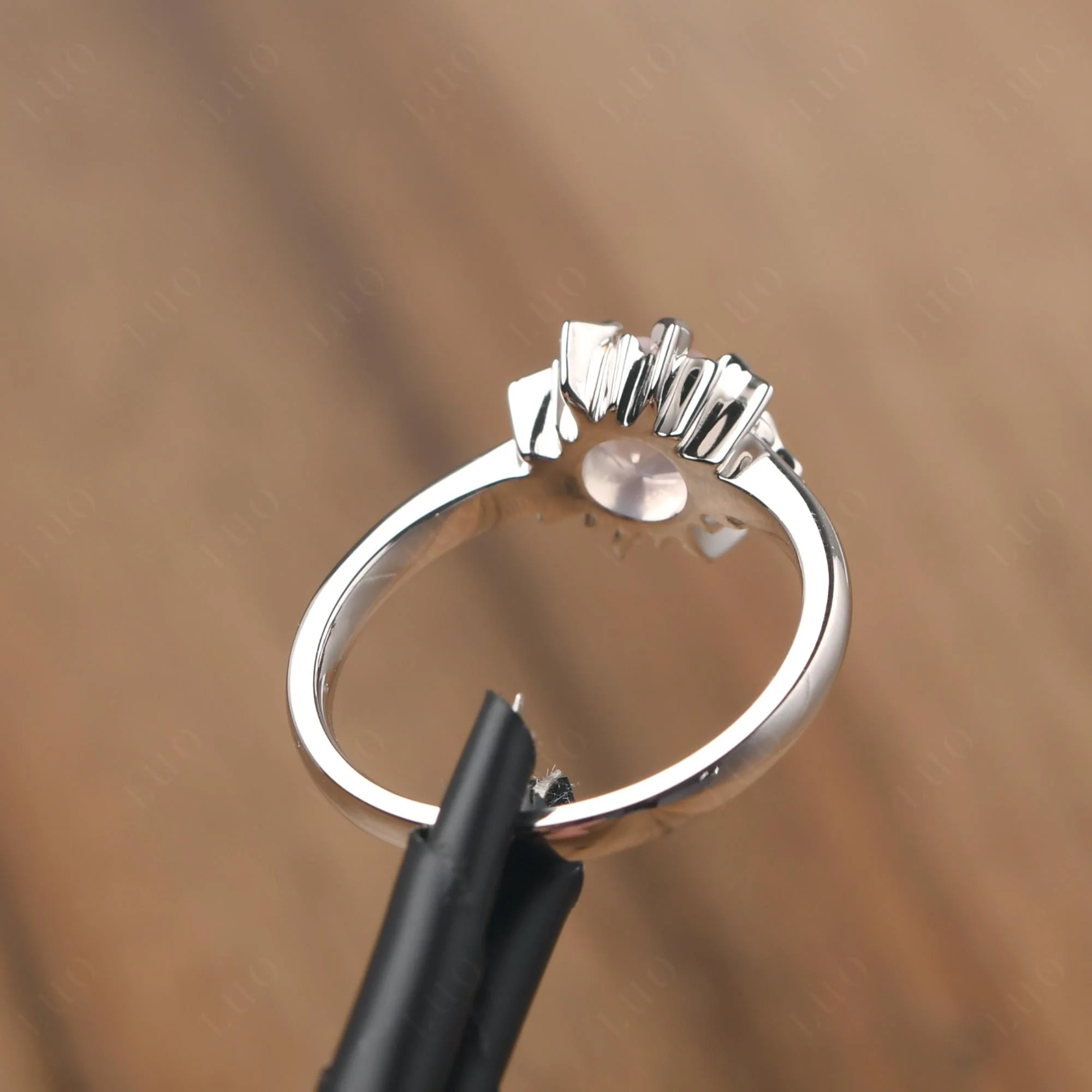 Rose Quartz Sunburst Ring - Image 12