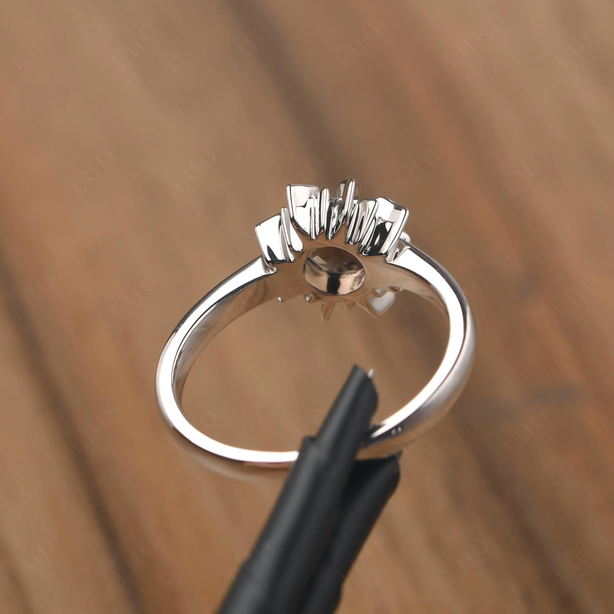 Smoky Quartz Flame Ring - Image 12