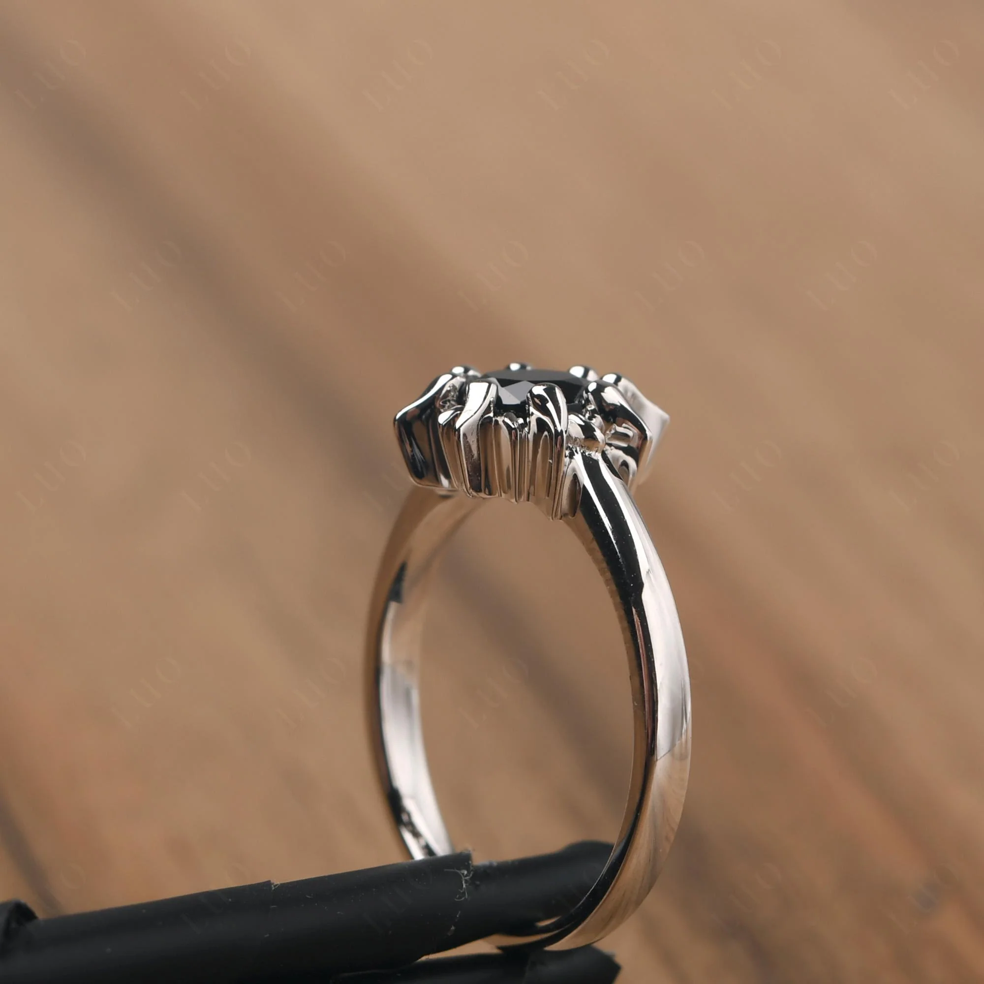 Smoky Quartz Flame Ring - Image 13