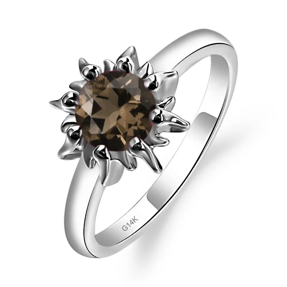 Smoky Quartz Flame Ring - Image 3