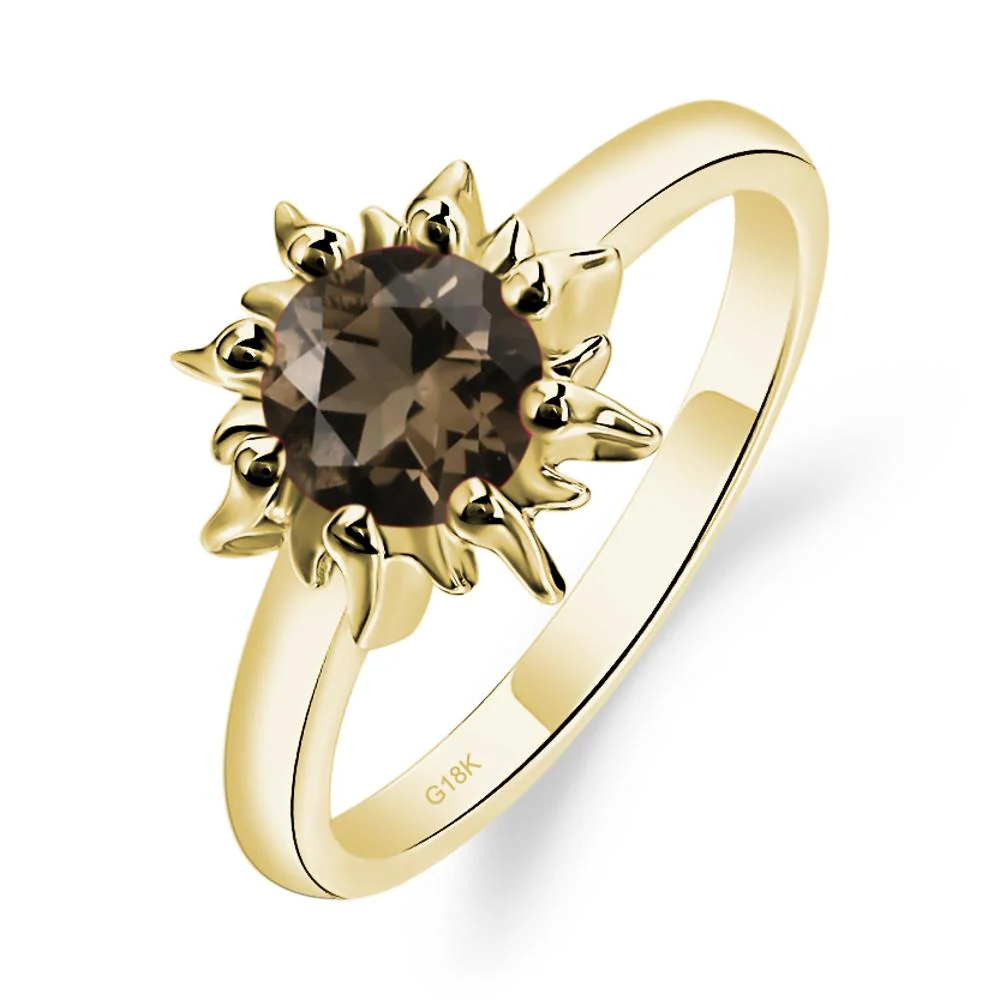 Smoky Quartz Flame Ring - Image 8