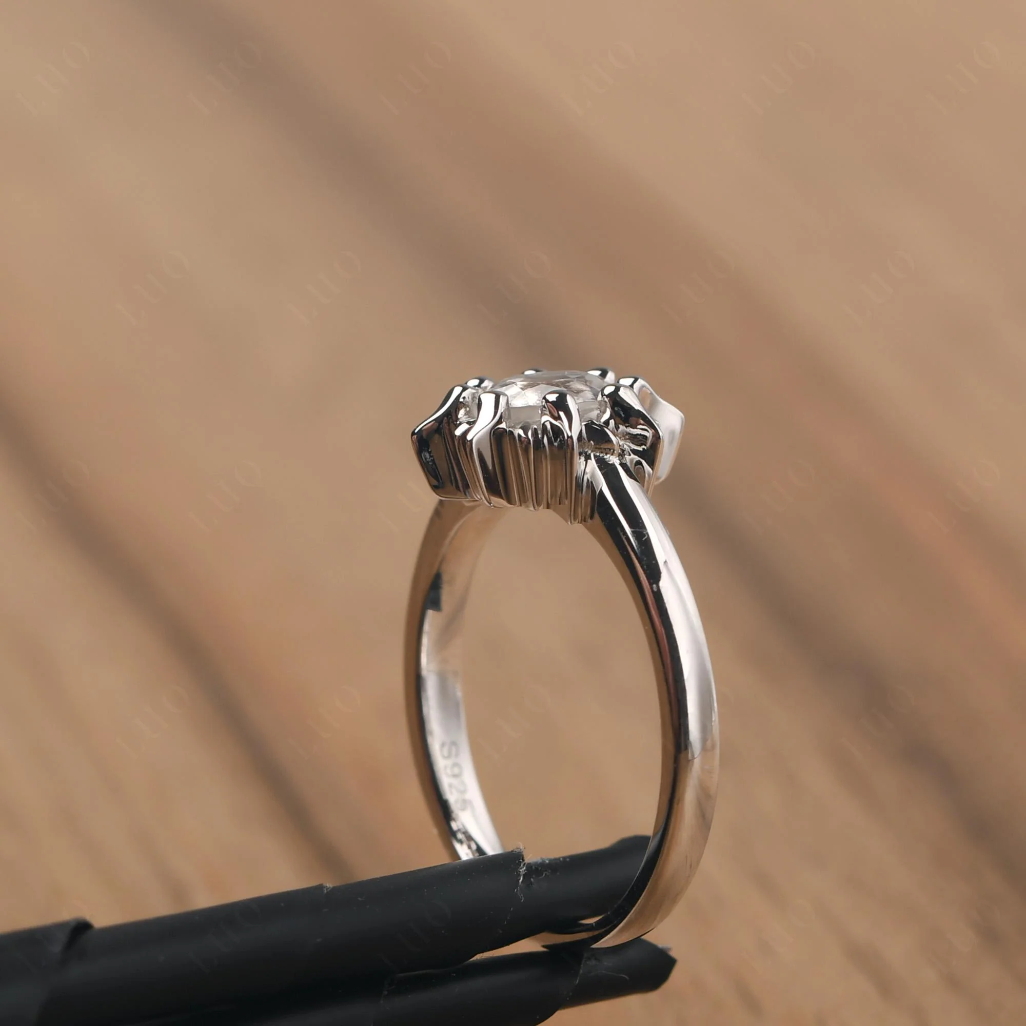 White Topaz Flame Ring - Image 13